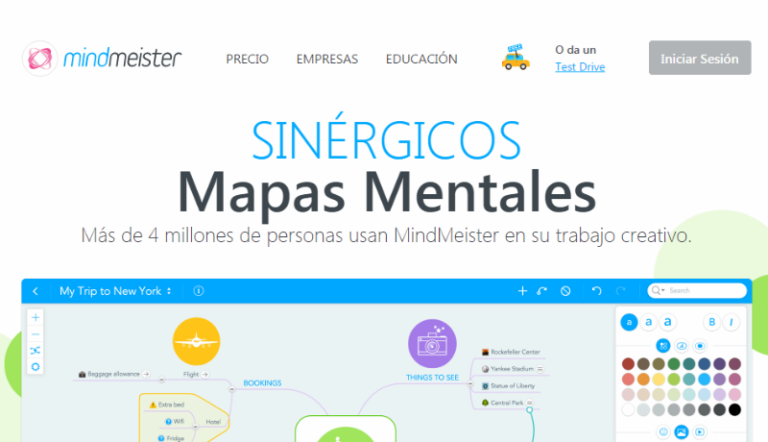 Mindmeister: crea atractivos mapas mentales y más recursos visuales