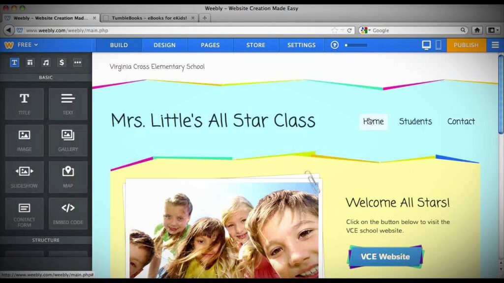 Diseña una página web para tus clases con Weebly