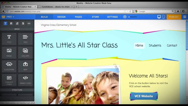 Diseña una página web para tus clases con Weebly