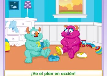 Usando la app Respira, piensa, actúa en clase
