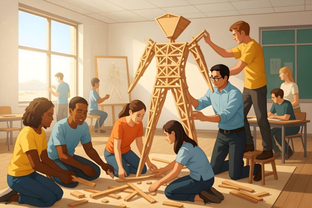 Educación con creatividad y cooperación inspirada en Burning Man en aulas