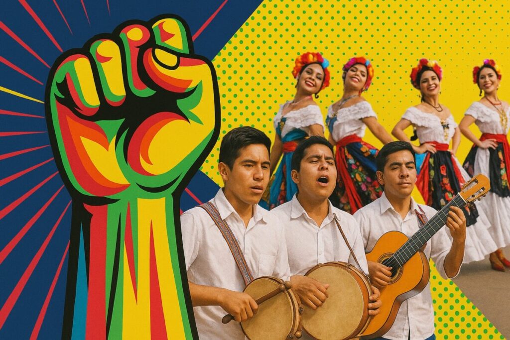 Estudiantes en Oaxaca realizan actividades artísticas para defender albergues escolares y garantizar la permanencia educativa en comunidades rurales