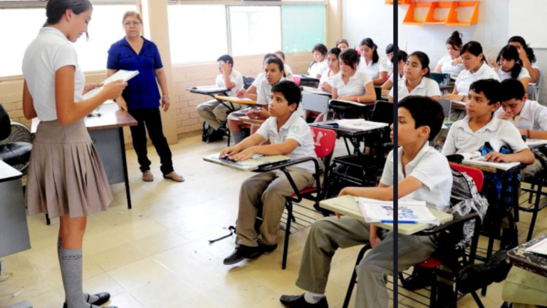 Estudiantes en aula mexicana que reflejan el impacto de baja inversión en educación y la necesidad de mayor financiamiento