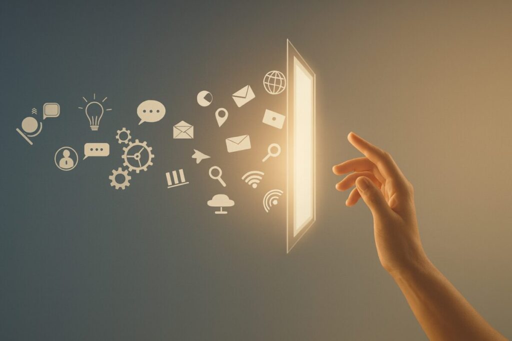 Aula moderna en México con tecnología digital, que refleja el avance en madurez digital educativa.