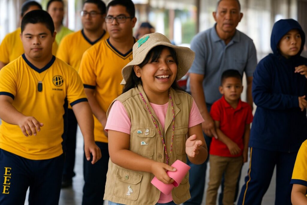 Niños salvadoreños con discapacidad participan en jornada de educación inclusiva junto a la Embajada de China