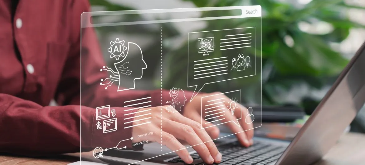 Estudiantes en aula tecnológica en España trabajando con inteligencia artificial y datos en un programa universitario innovador