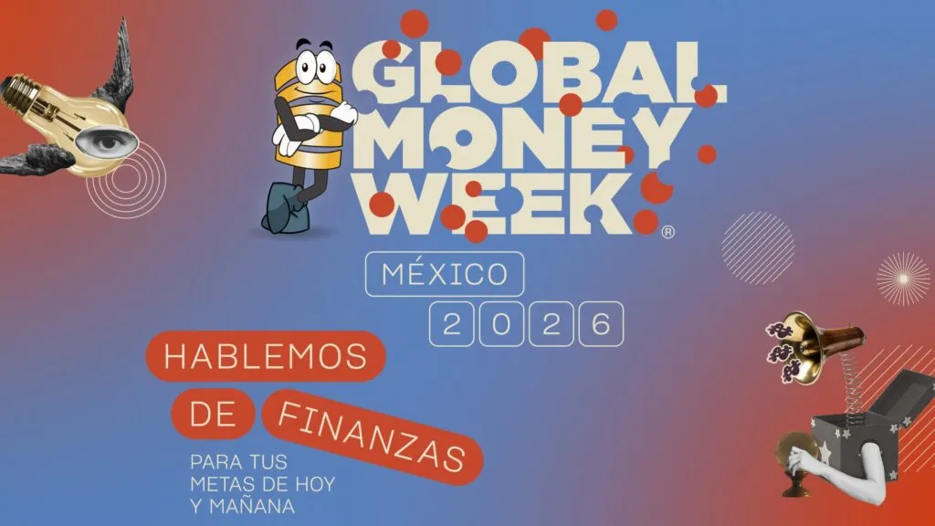 Personas participando en actividades de educación financiera durante Global Money Week en el Museo Interactivo de Economía en México.