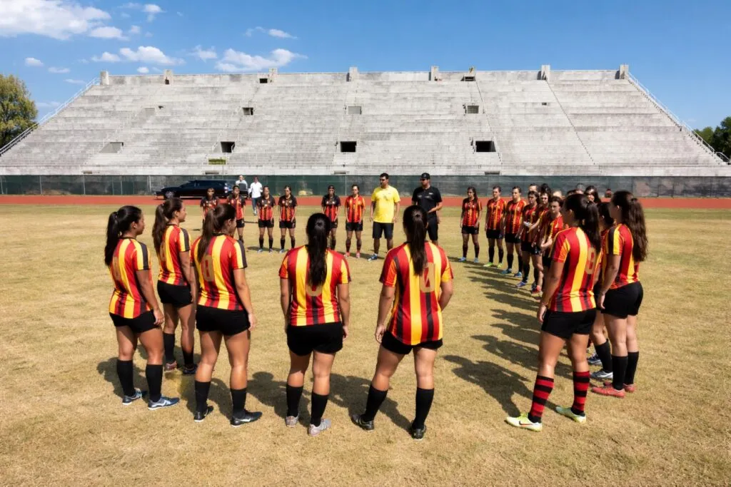 Imagen de estudiantes y docente en actividades de educación física y deporte que ilustra la Maestría en Educación Física y Deporte