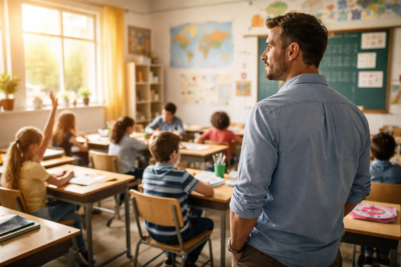 maestros extrañan enseñar con conexión humana en aula tradicional frente a educación moderna