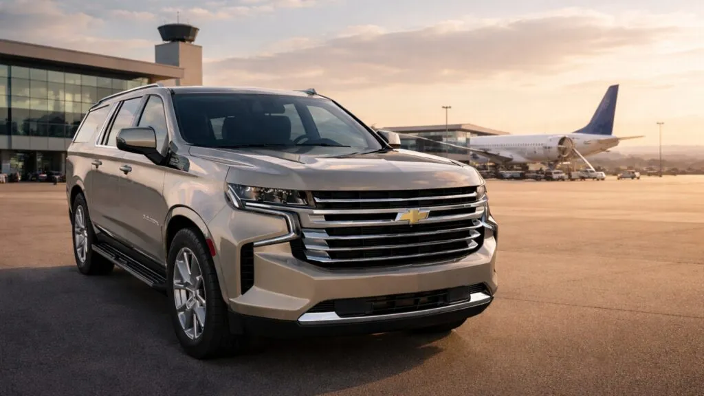 SUV blindada de Shel-Ha Soluciones en entorno urbano representa movilidad segura y discreta para visitantes internacionales en México.