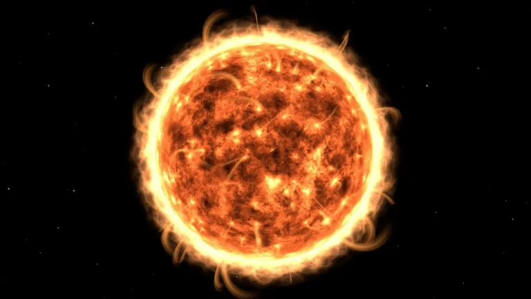 Representación de un planeta gigante orbitando una enana blanca tras la evolución de una estrella similar al Sol.