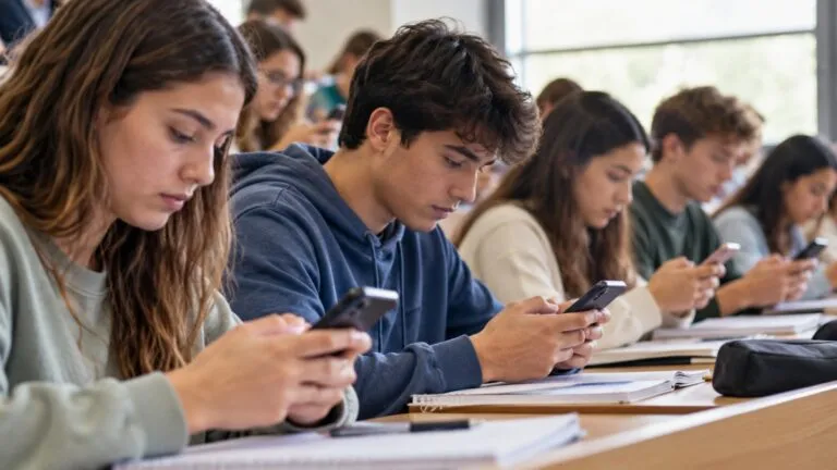 Investigación sobre cómo restringir celulares durante las clases universitarias mejora las calificaciones y reduce las distracciones entre estudiantes